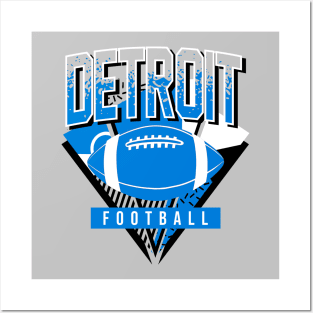 Detroit Football Retro Gameday Posters and Art